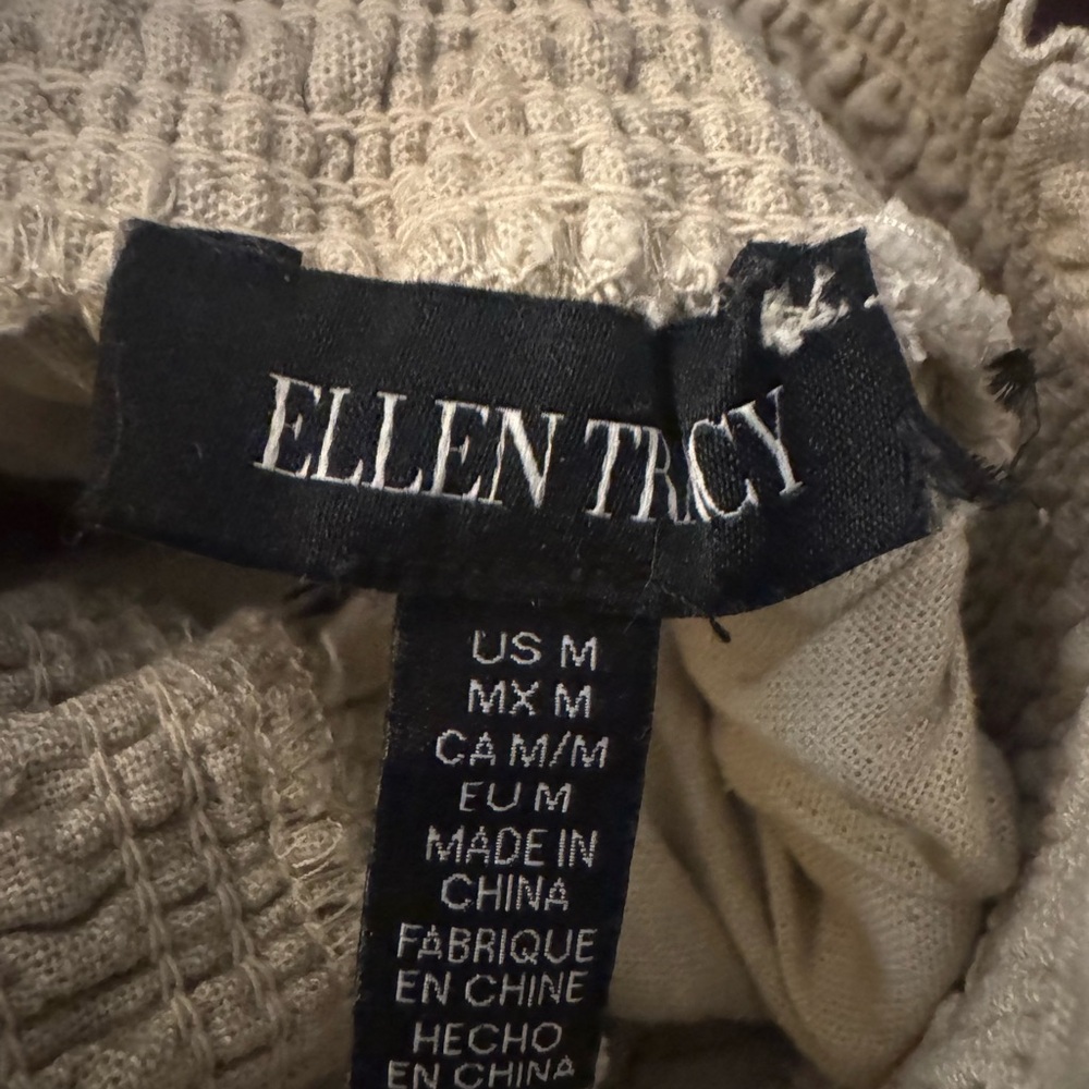 Ellen Tracy Linen blend wide leg pants - Picture 2 of 12